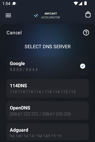 anycast 网络android下载效果预览图